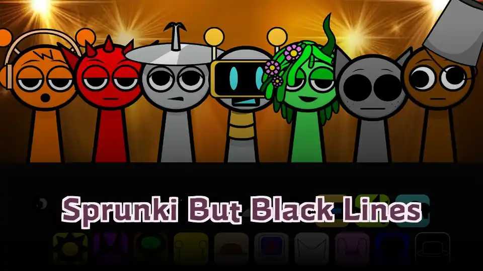 Sprunki But Black Lines