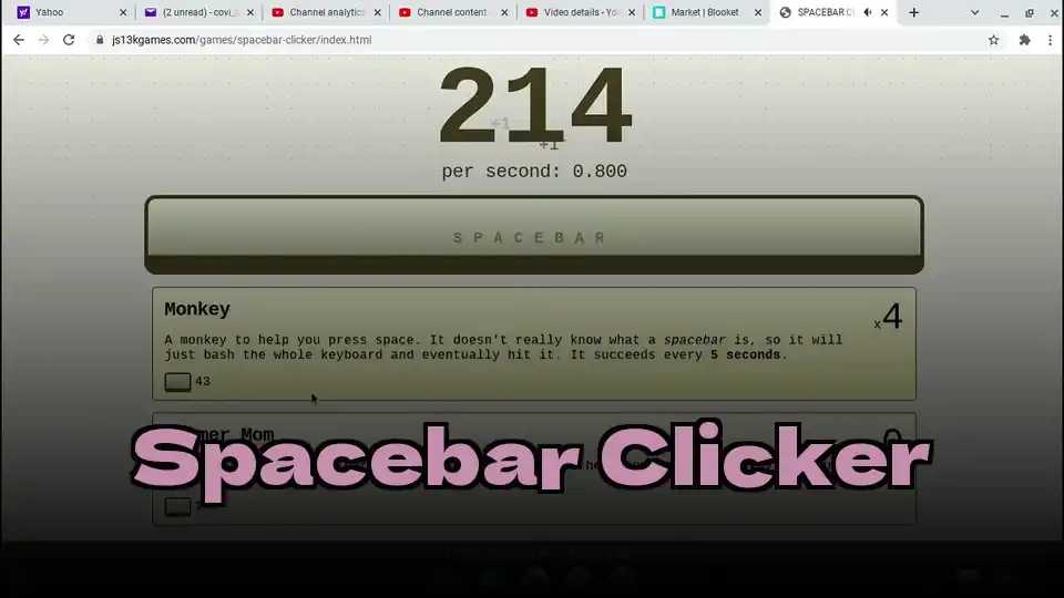 Spacebar Clicker