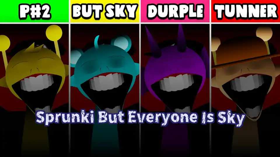 Sprunki But Everyone Is Sky