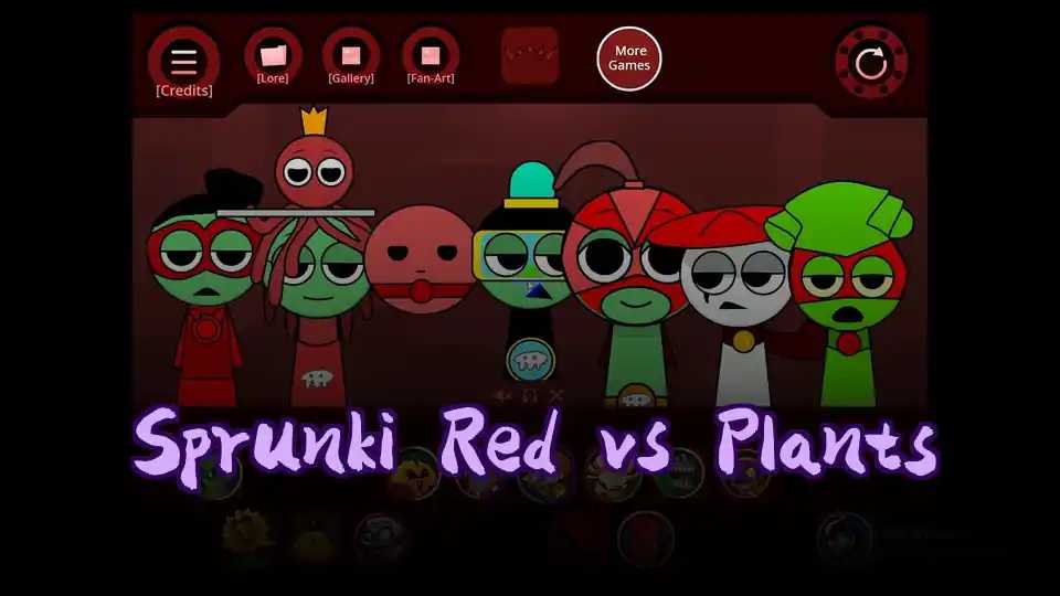 Sprunki Red vs Plants