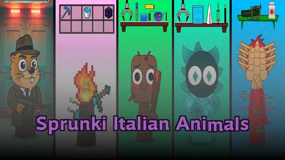 Sprunki Italian Animals