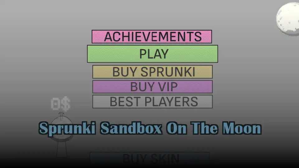 Sprunki Sandbox On The Moon