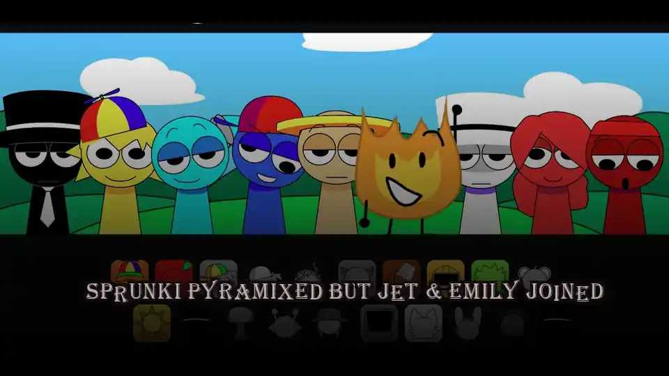 Sprunki Pyramixed but Jet & Emily joined
