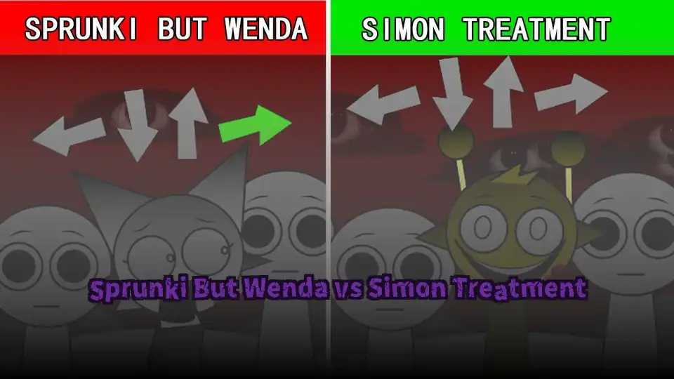 Sprunki But Wenda vs Simon Treatment